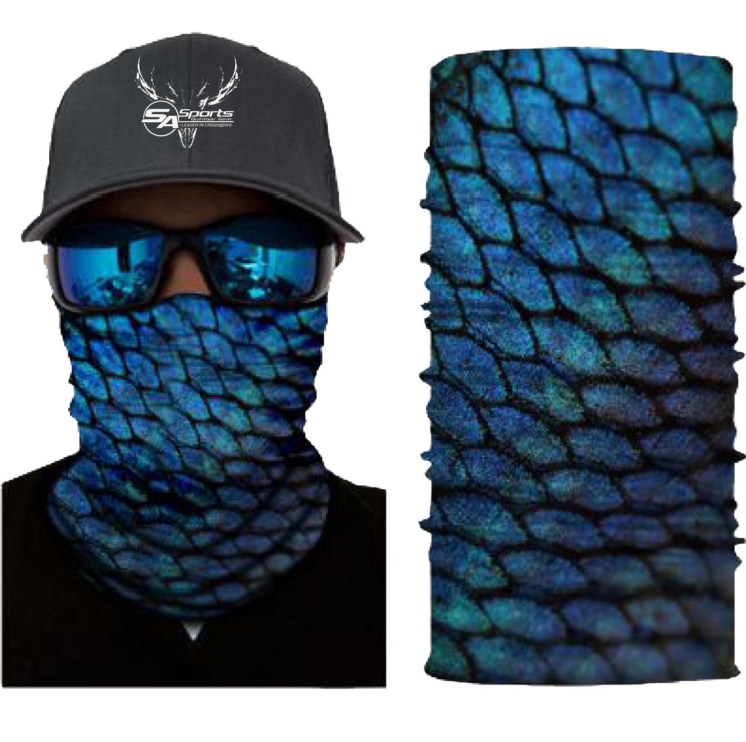 Buy Fishing Camo Headwear - Works as Fishing Sun , Face Shield, Neck  Gaiter, Headband, Bandana, Balaclava - Multifunctional Breathable Seamless  Microfiber (Green Fish Scales) Online at desertcartCyprus